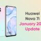 huawei nova 7i january 2022 update